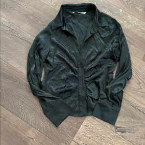 Zara Classic Dark Green Blouse